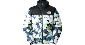 The North Face 1996 Retro Nuptse 700 Fill Packable Jacket Summit Navy Abstract Floral Print