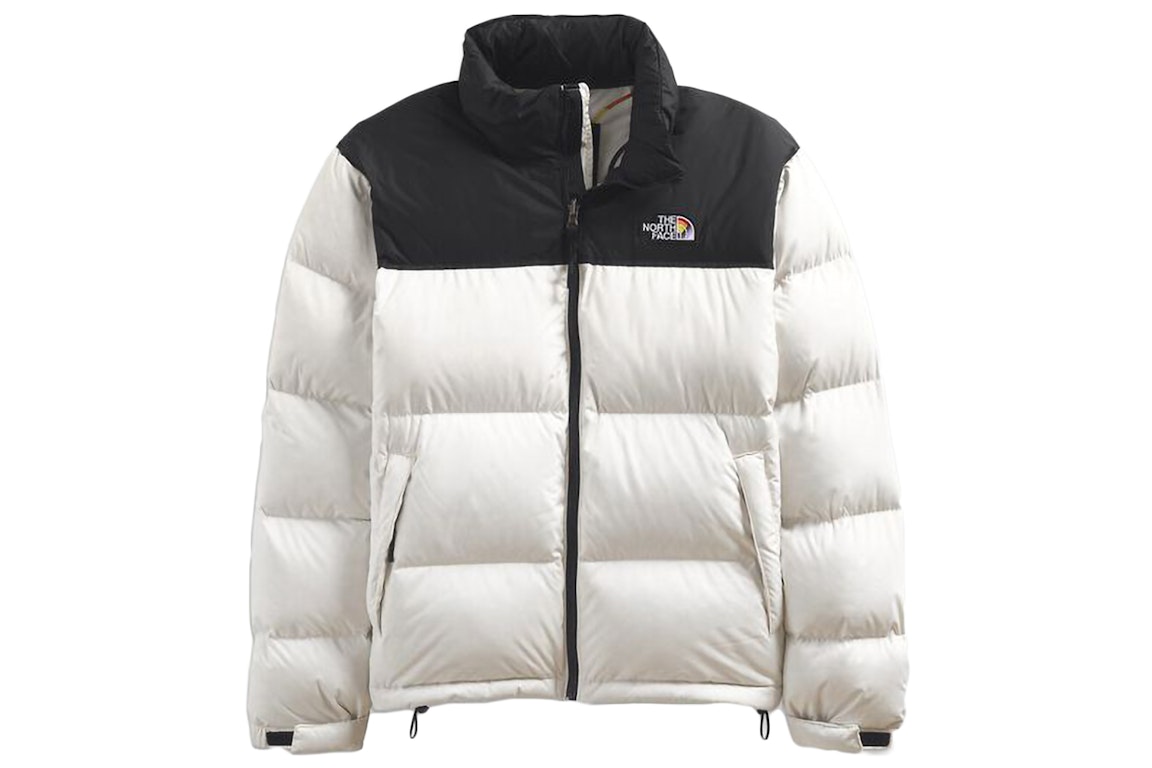 Pre-owned The North Face 1996 Retro Nuptse 700 Fill Packable Pride Jacket 26'' Length Jacket White