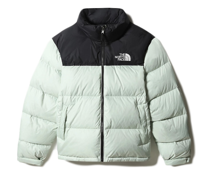 the north face nuptse mint green