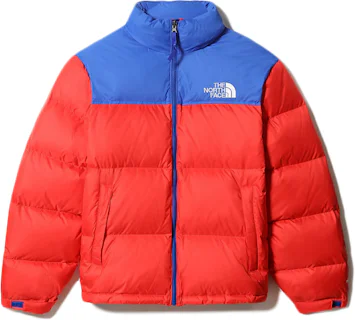 The North Face 1996 Retro Nuptse Packable Jacket Horizon Red/TNF Blue ...