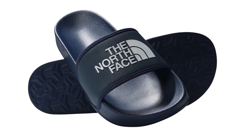 Pre-owned The North Face Base Camp Iii Slides In Blue
