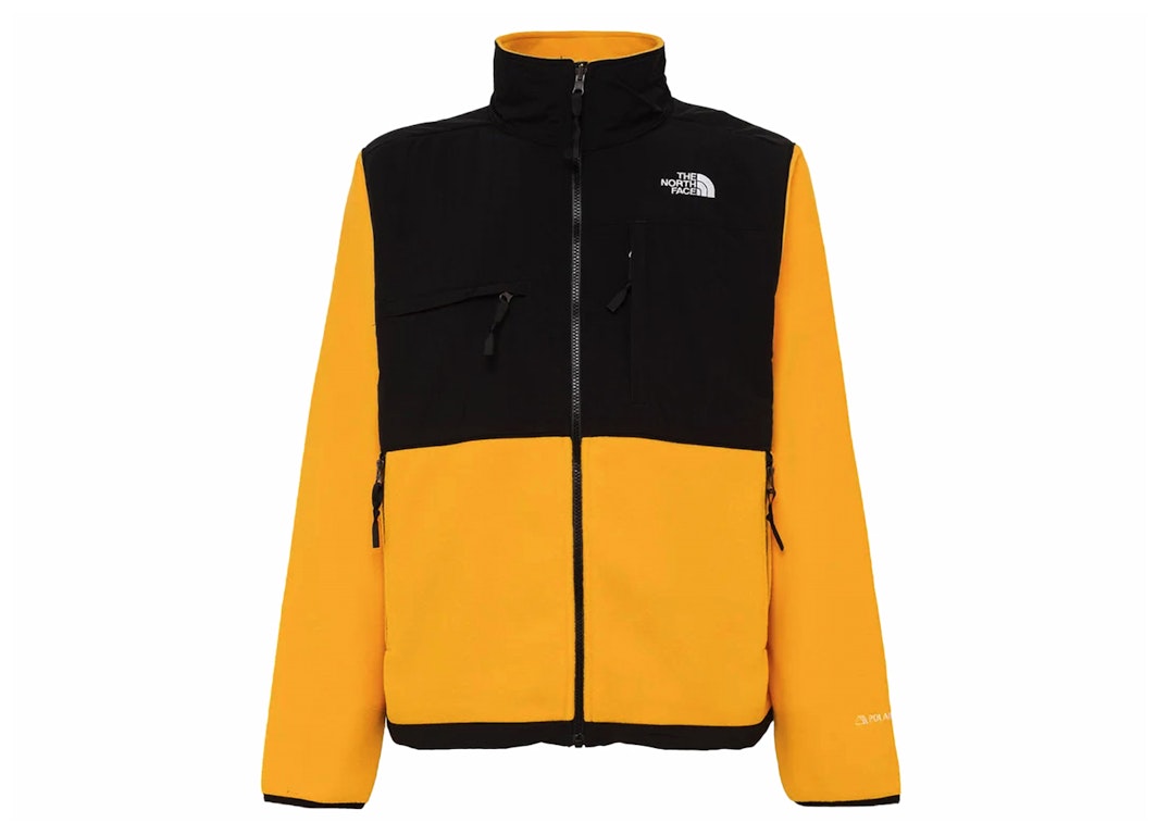 Pre-owned The North Face Denali Fleece Jacket Summit Gold/tnf Black