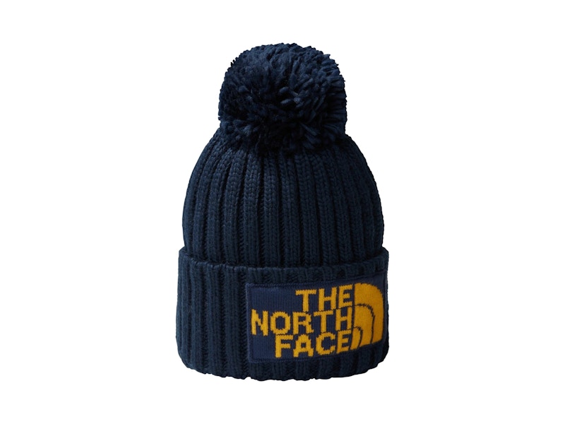Pre-owned The North Face Heritage Ski Tuke Beanie In Navy Blue