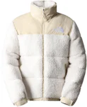 The North Face High Pile 600 Fill Recycled Waterfowl Down Nuptse Jacket Gardenia White-Gravel