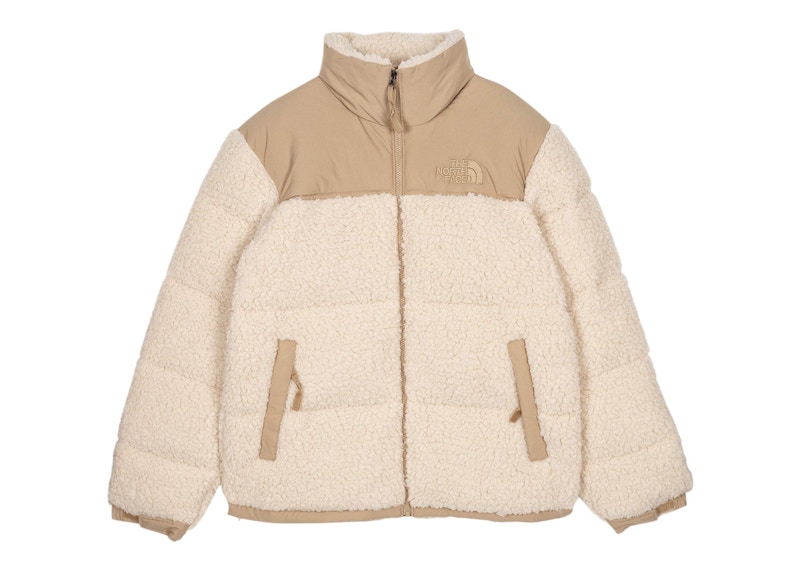 The North Face High Pile Nuptse 600-Fill Recycled Waterfowl Down Jacket  Bleached Sand/Kelp Tan