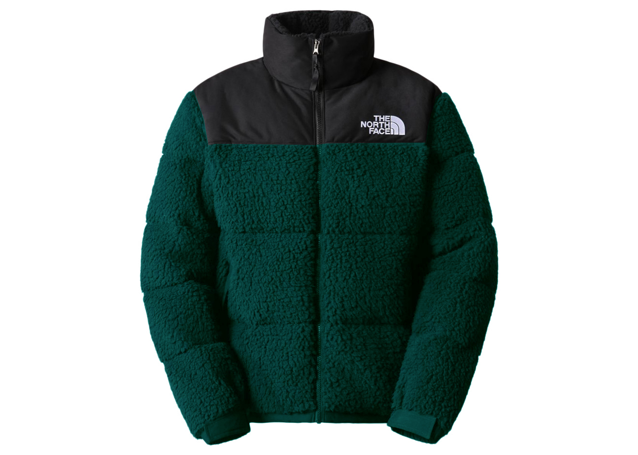 The North Face High Pile 600 Fill Recycled Waterfowl Down Nuptse Jacket  Ponderosa Green