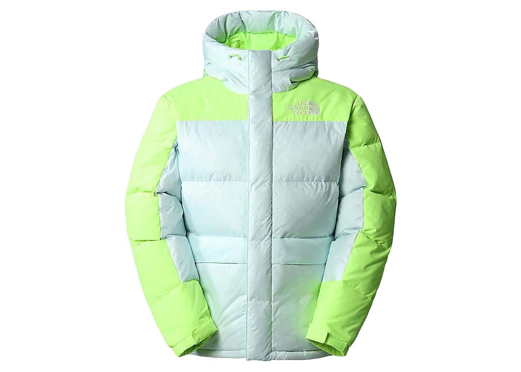 Pre-owned The North Face Himalayan Hooded Down Jacket Skylight Blue/led Yellow