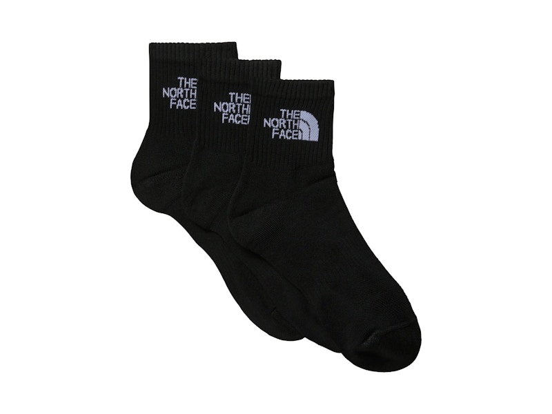 Pre-owned The North Face Sport Cushion 3pack Socks In Black