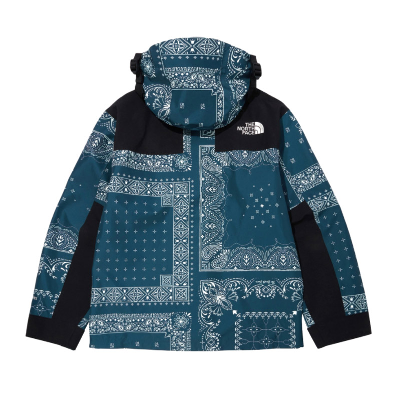 North face outlet blue bandana jacket