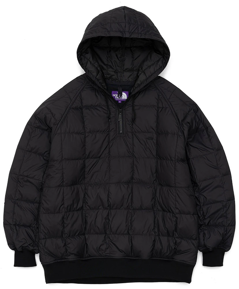 The North Face Purple Label Field Down Hooded Pullover Black Men's ...