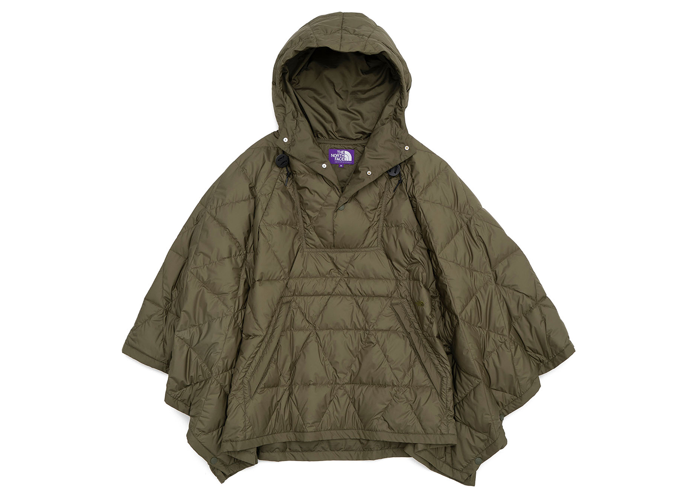 The North Face Purple Label Field Down Poncho Olive Men's - FW22 - US