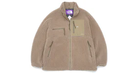 The North Face Purple Label Wool Boa Fleece Field Gore-Tex Infinium Jacket Beige
