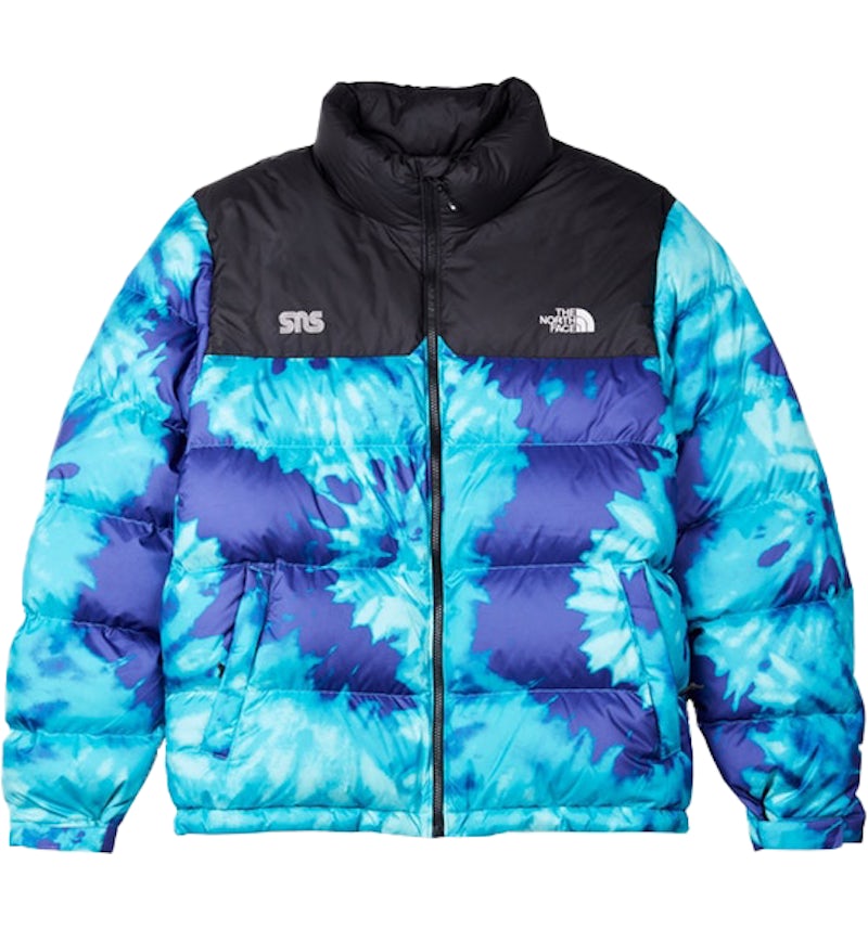 The North Face SNS Nuptse Jacket Scuba Blue Tie Dye Men's FW19 US
