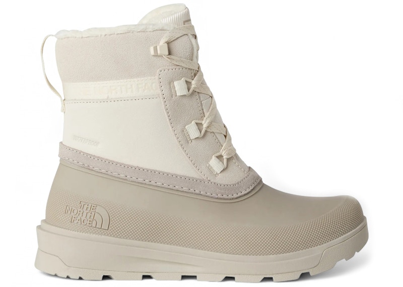 Pre-owned The North Face Shellista V Shorty Wp (women's) Sneakers In White Dune/soapstone