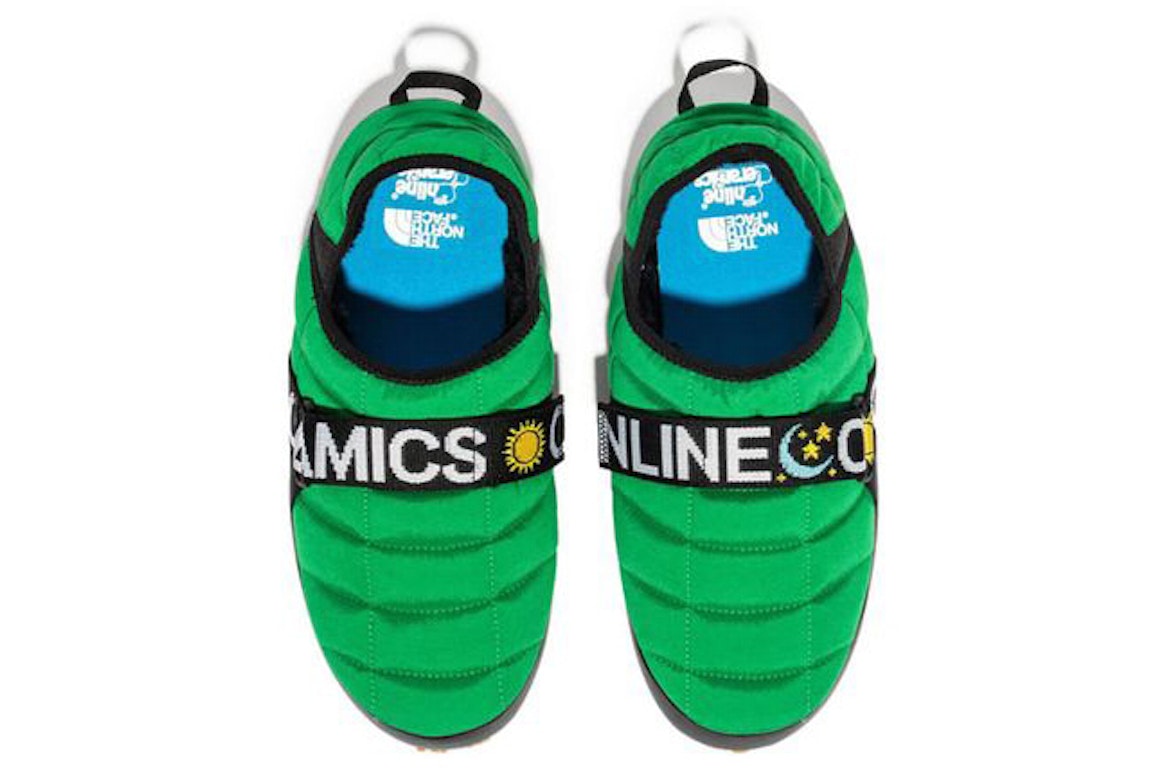 Pre-owned The North Face Sherpa Traction Mules Online Ceramics Green In Green/black/yellow-white-blue