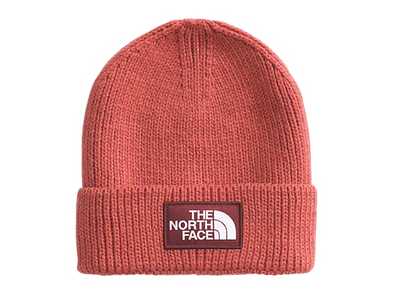 The North Face TNF Logo Box Cuffed Beanie Mars Dust/Sumac Men's