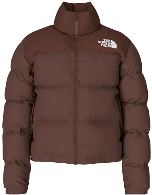 THE NORTH FACE VINTAGE WOMENS 1996 RETRO NUPTSE 700 DOWN PUFFER JACKET  BROWN L