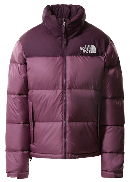 Pre-owned The North Face Womens 1996 Retro Nuptse 700 Fill Packable Jacket Pikes Purple-blackberry Wine