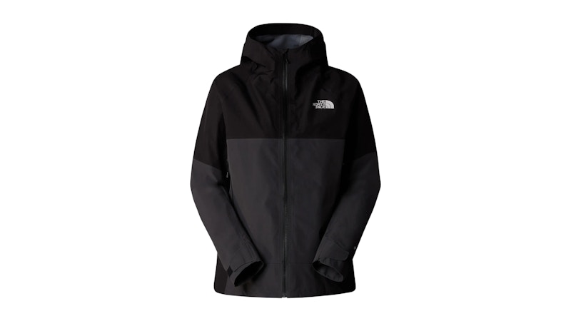 Pre-owned The North Face Women's Jazzi 3l Gtx Jacket In Anthracite Grey/black