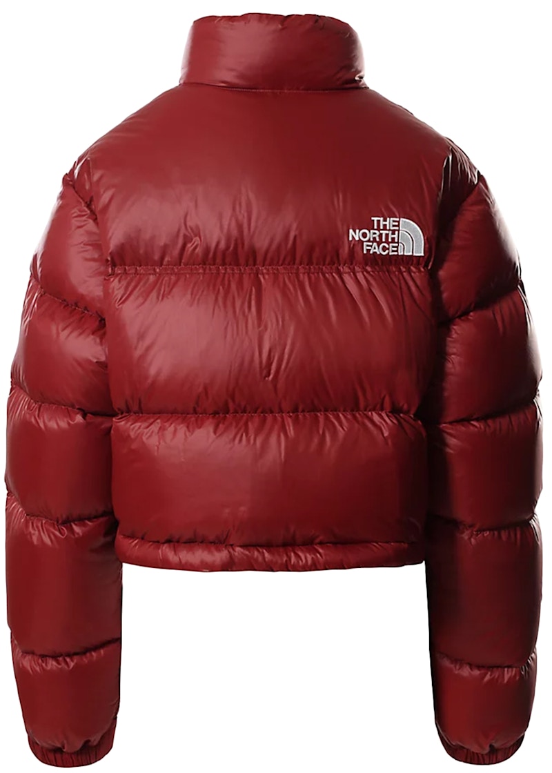 The North Face Womens Nuptse 700 Fill Short Jacket Brick House Red