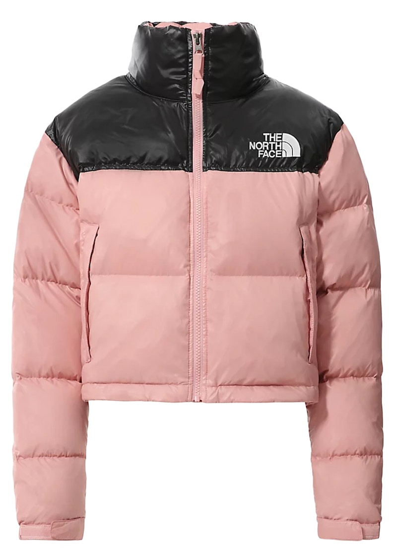 The North Face Womens Nuptse 700 Fill Short Jacket Rose Tan