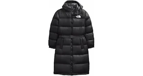 The North Face Womens Nuptse Belted Long Parka TNF Black