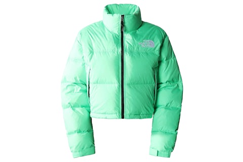 The North Face de mujer Nuptse Chaqueta Corta Chlorophyll Verde