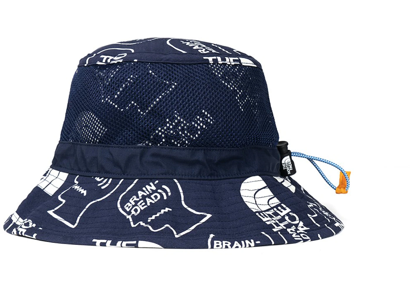 The North Face X Brain Dead Bucket Hat Navy Fw Gb The North Face X Brain Dead Bucket Hat Navy Fw Gb