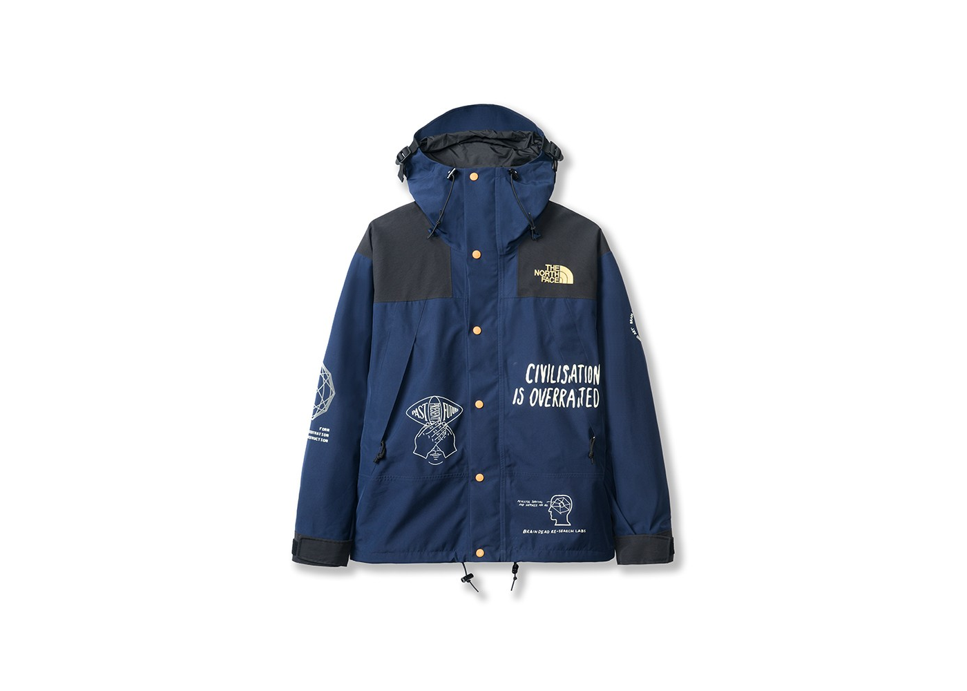 The North Face x Brain Dead Civilisation Is Overrated Parka Blue/Multi  FW19 メンズ JP