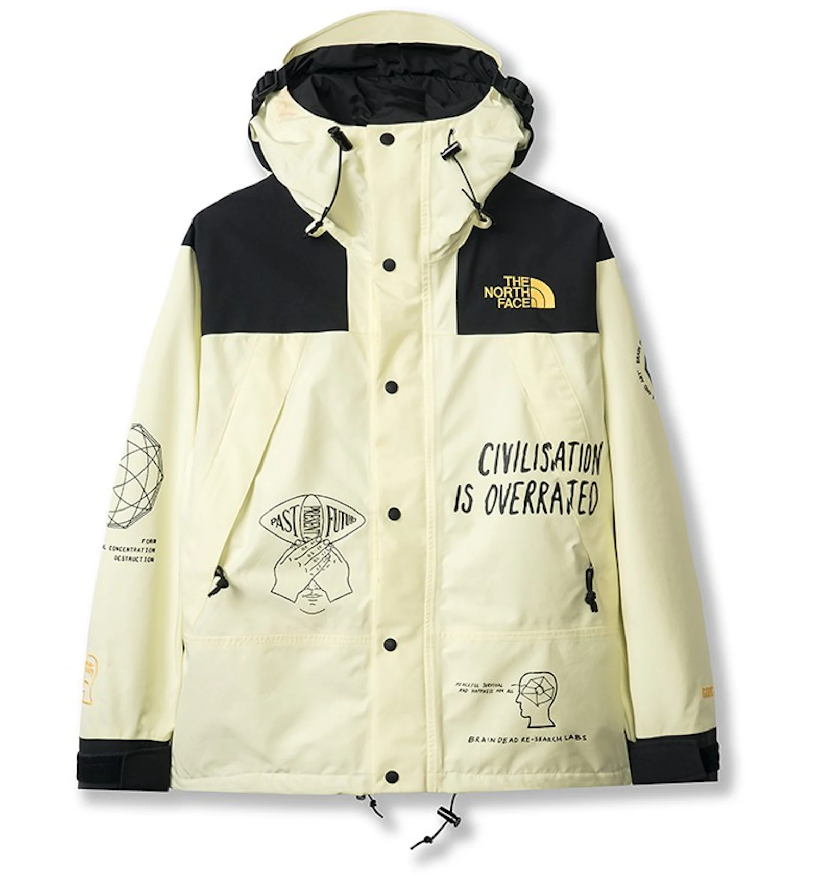 The north face x brain best sale dead hoodie