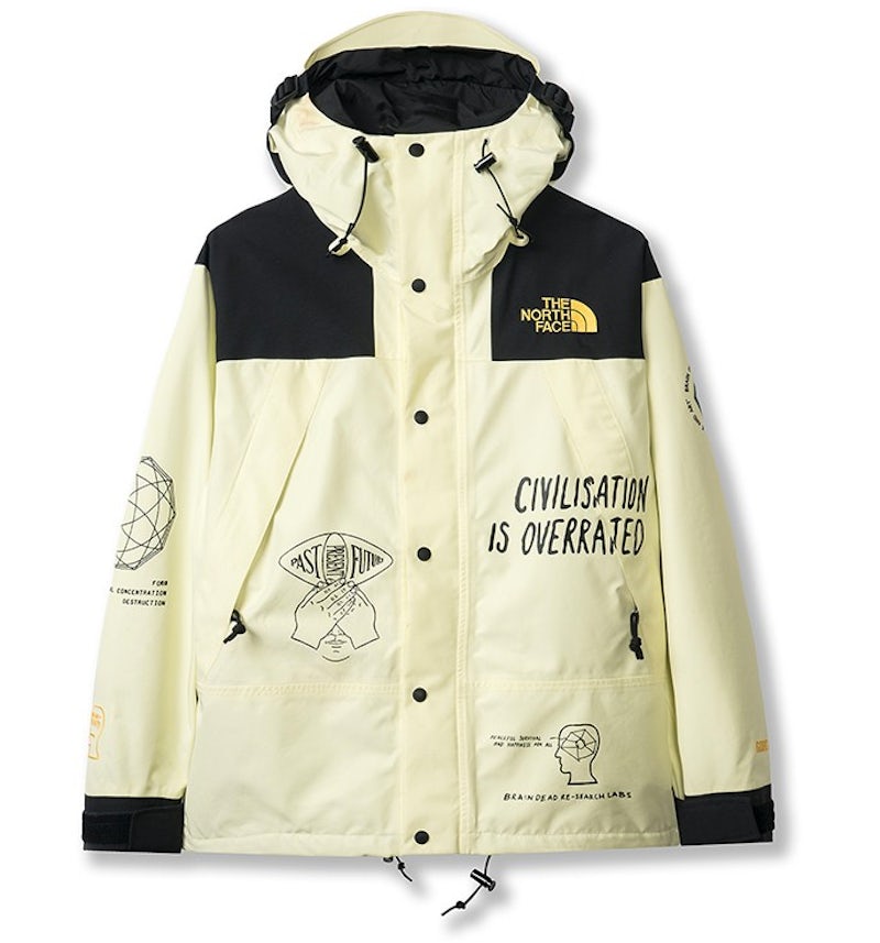 The North Face x Brain Dead Civilisation Is Overrated Parka Cream The North Face x Brain Dead Civilisation Is Overrated Parka Cream