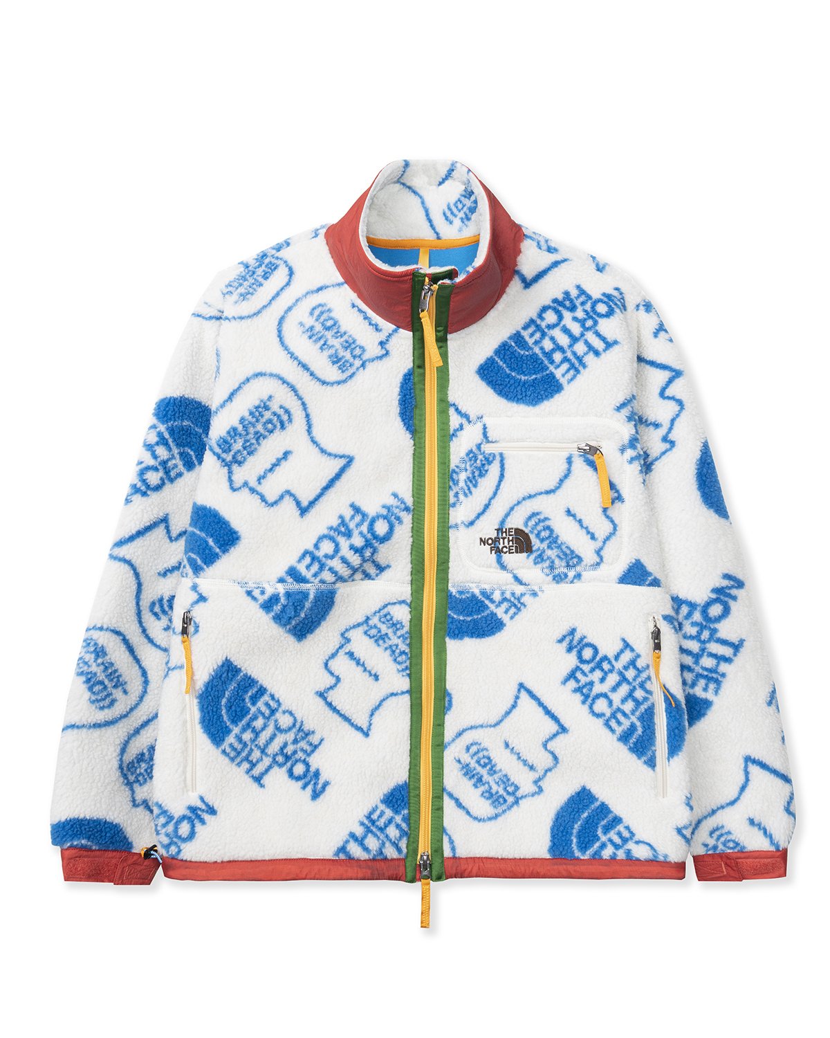 The North Face x Brain Dead Extreme Pile Full Zip Fleece White