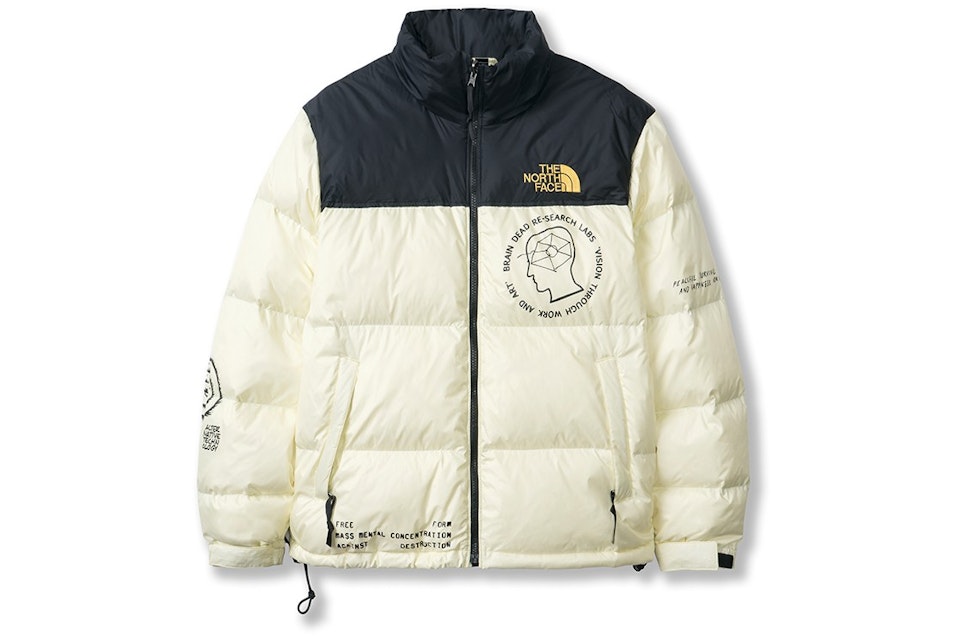 The North Face x Brain Dead Nuptse Jacket Cream - FW19 Men's - US