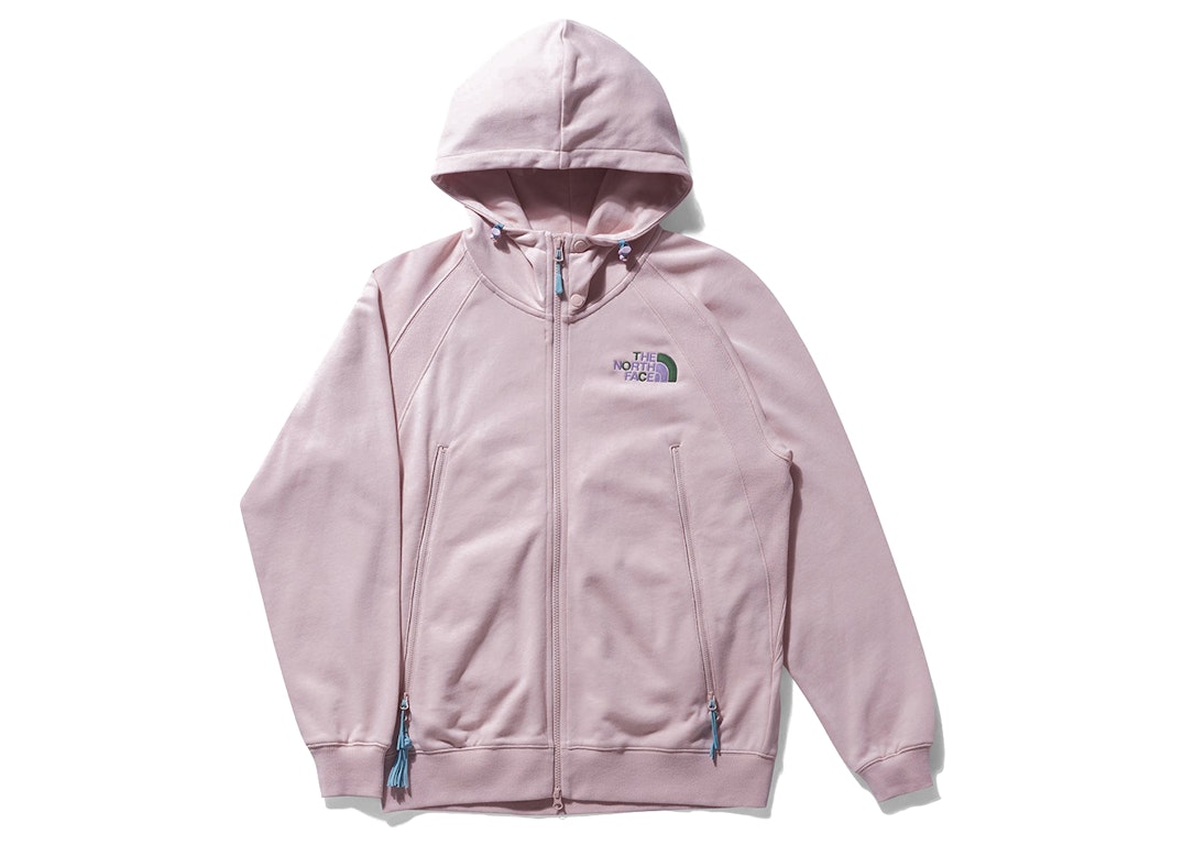 Pre-owned The North Face X Clot Full Zip Hoodie Pink