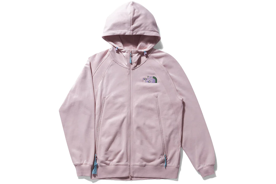 Pink clay north face hoodie Clearance