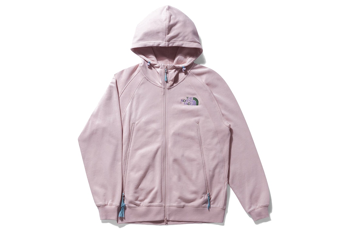 Pre-owned The North Face X Clot Full Zip Hoodie Pink