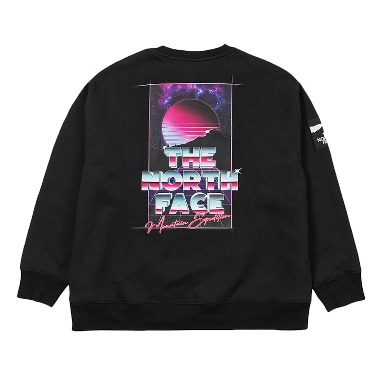 Pre-owned The North Face X Invincible Printed Graphic Crew Sweatshirt Black