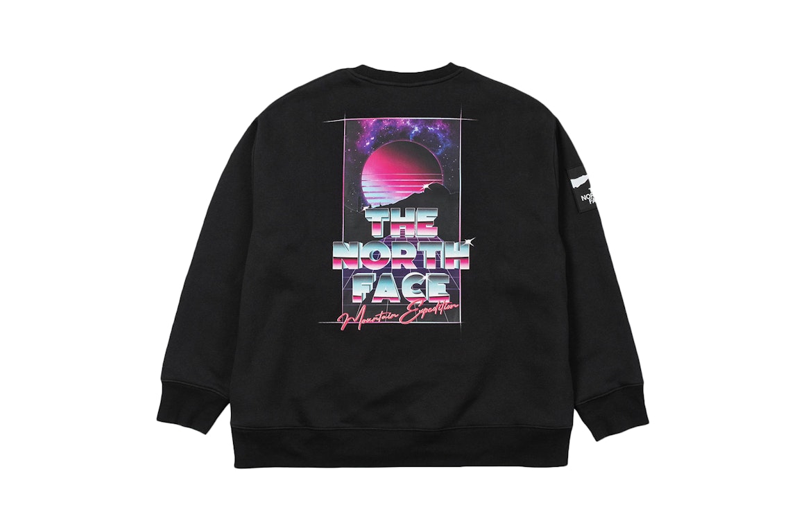 Pre-owned The North Face X Invincible Printed Graphic Crew Sweatshirt Black