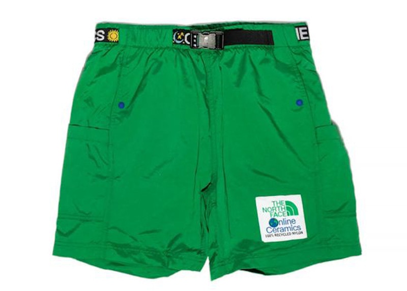 Green north face on sale shorts