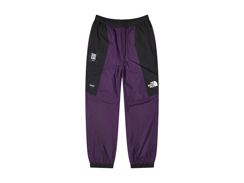 Pre-owned The North Face Men's  X Undercover Hike Convertible Shell Pants In Purple Pennant/tnf Black