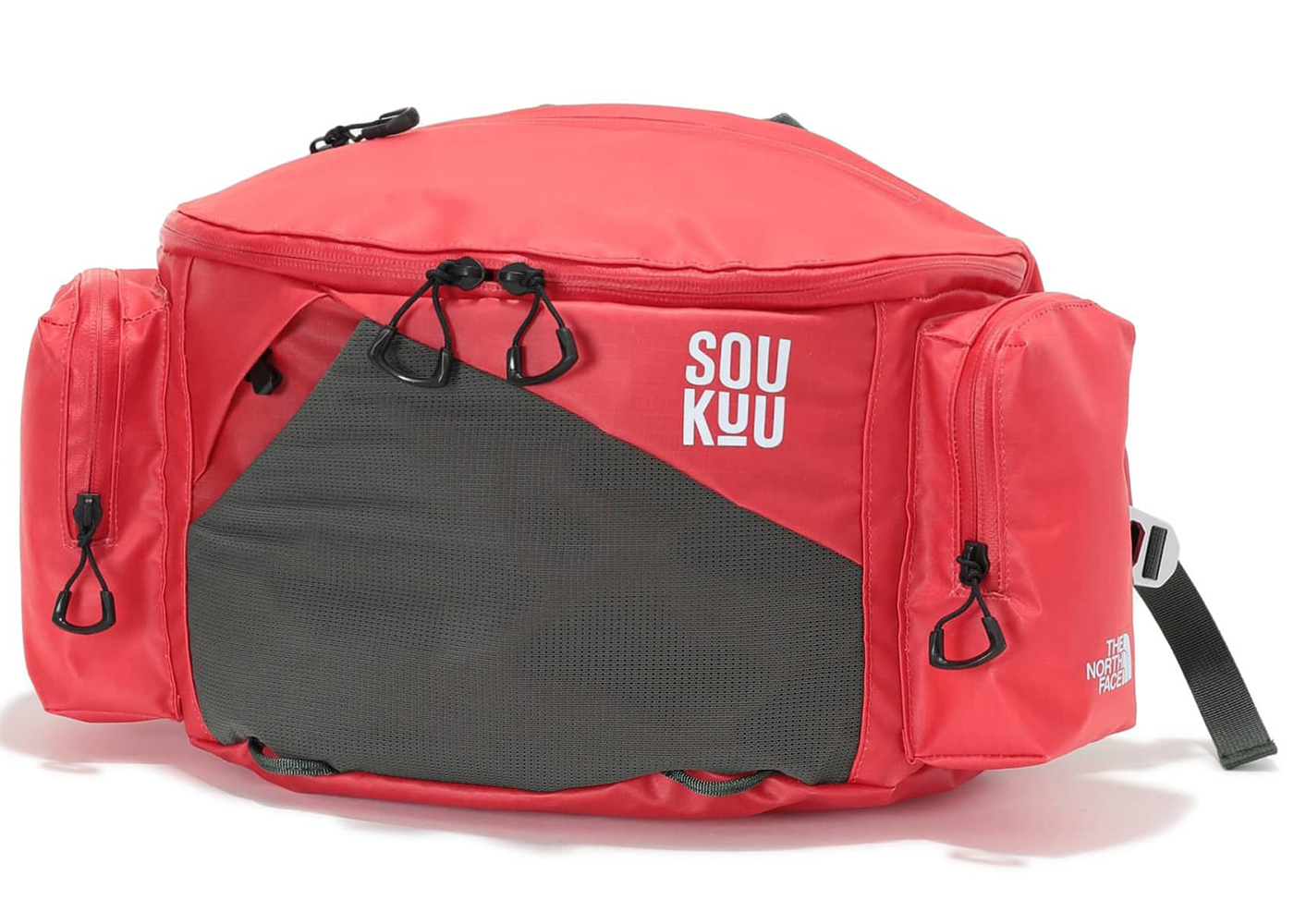 The North Face x Undercover Soukuu Bum Bag Dark Cedar Green/High Risk Red
