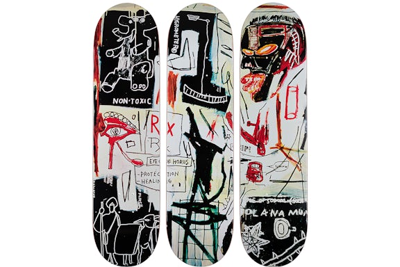The Shop at The Broad Melting Point of Ice Skateboard Deck Set Triptych