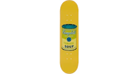 The Skateroom Andy Warhol - Color Campbell's Soup Beige Collectible Skate Deck Yellow