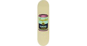 The Skateroom Andy Warhol - Color Campbell's Soup Eggplant Collectible Skate Deck Beige