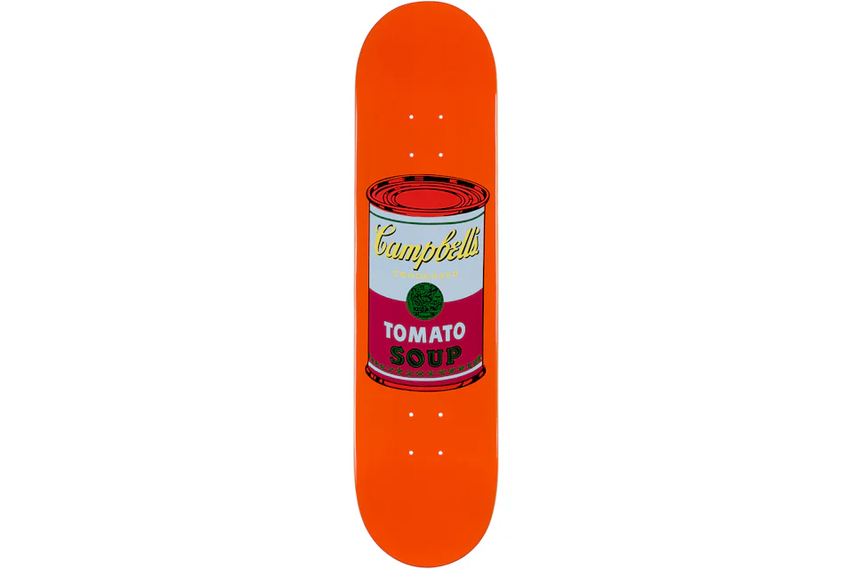 The Skateroom Andy Warhol - Color Campbell's Soup Purple Collectible Skate Deck Orange
