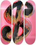 The Skateroom Andy Warhol - Dollar Sign Pink, 1981 Skate Deck Set Pink