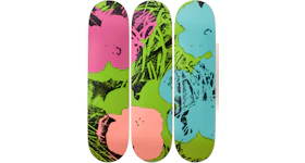 The Skateroom Andy Warhol - Flowers Collectible Skate Deck Green/Pink