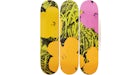 The Skateroom Andy Warhol - Flowers Collectible Skate Deck Lime/Orange