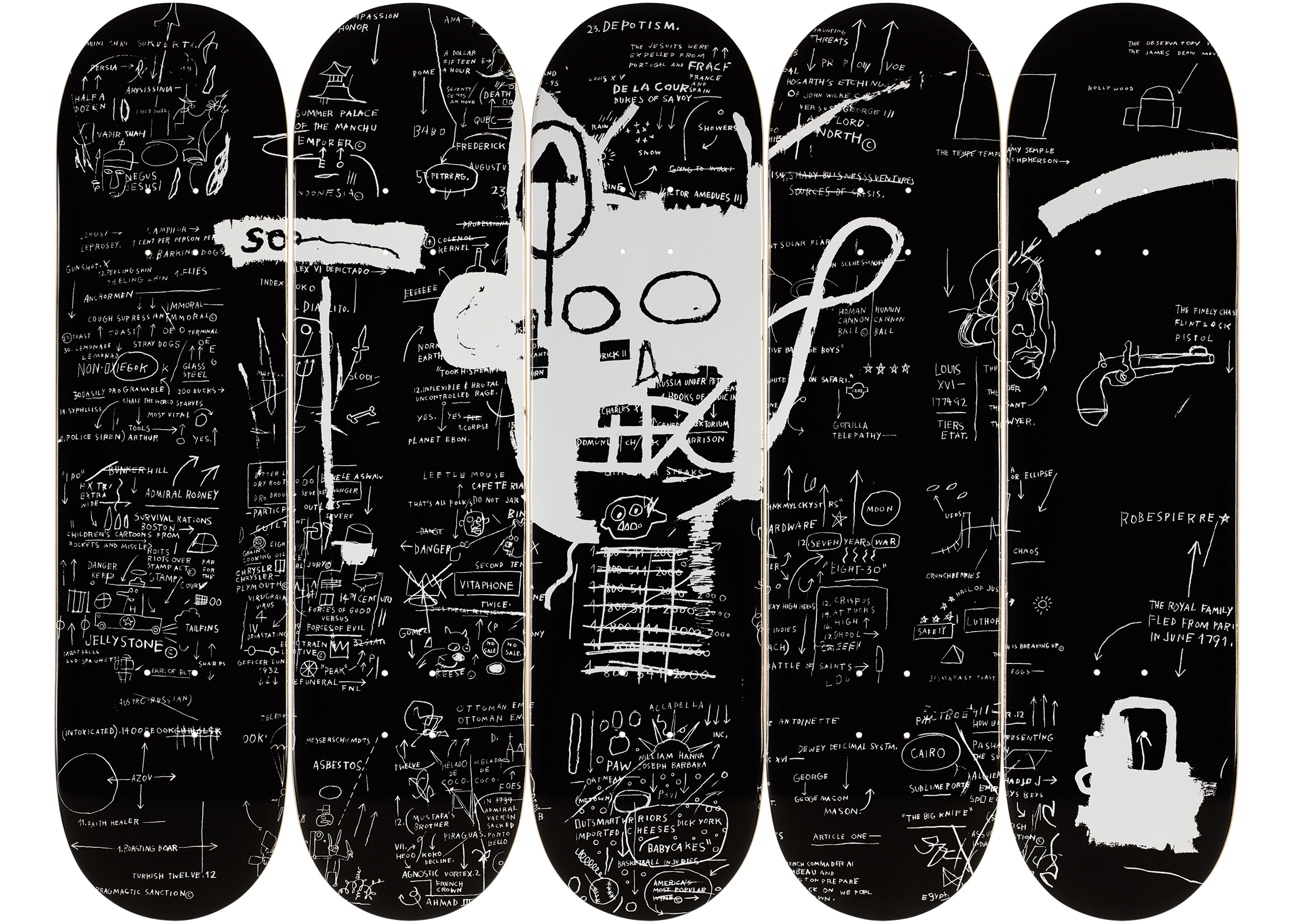 The Skateroom Jean-Michel Basquiat - Demon Collectible Skate Deck 