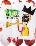 The Skateroom Jean-Michel Basquiat - Trumpet Collectible Skate Deck White/Red